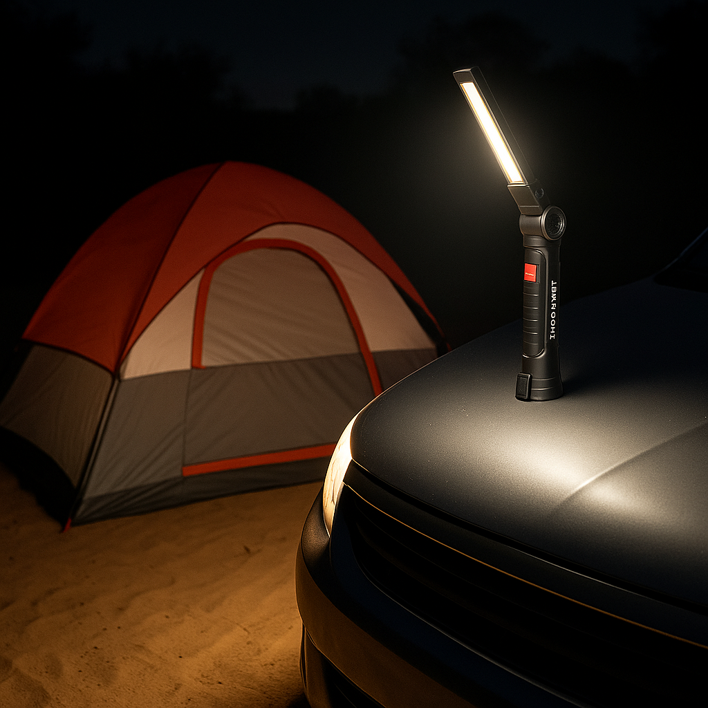 مصباح مغناطيسي قابل للشحن – 5 أوضاع إضاءة للبر والسيارة